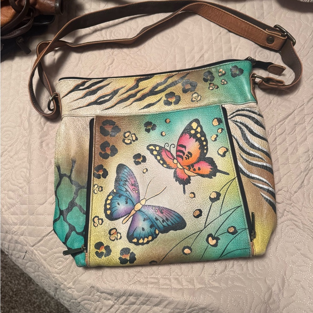 Colorful Butterfly Print Women's Bag